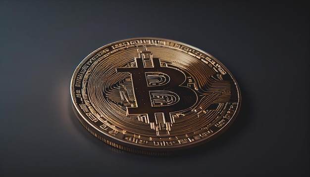 Cryptocurrency coin bitcoin concept of electronic money