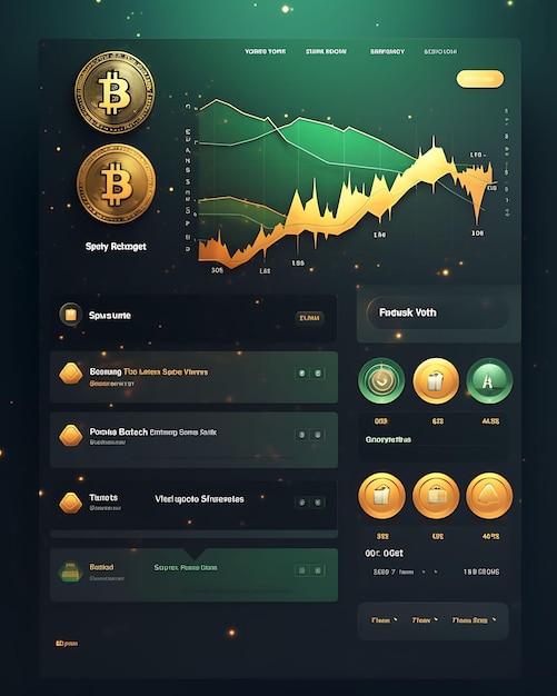 Cryptocurrency Staking Platform With Reward Focused Decorati Illustration Creative Background Idea