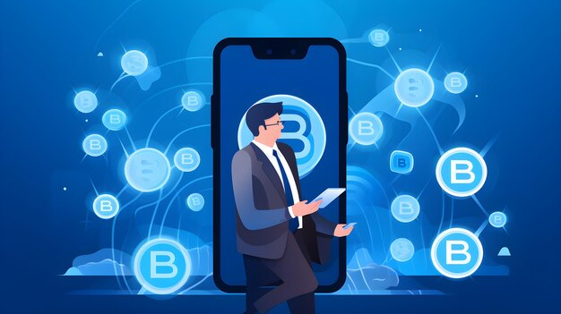 Photo cryptocurrency trading app secure digital assets on your phone