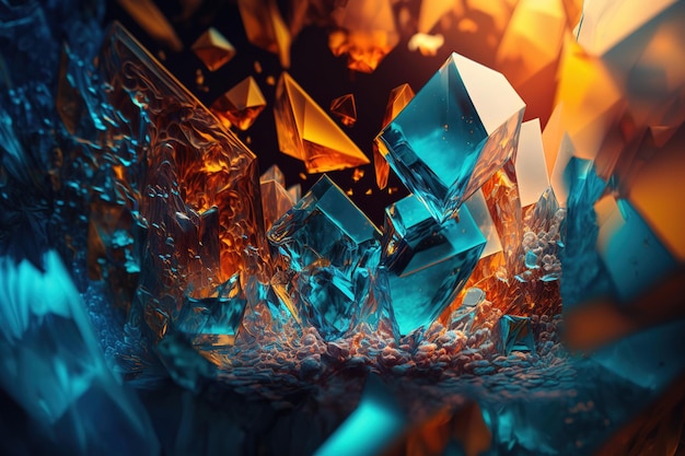 crystal abstract background