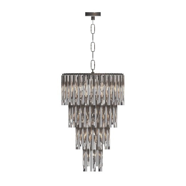 crystal chandelier for the interior isolated on white background home lighting 3D illustration cg