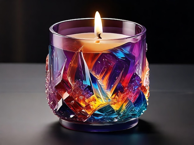 Crystal Chroma Unveiling Mesmerizing Hues in Artisanal Candlelight