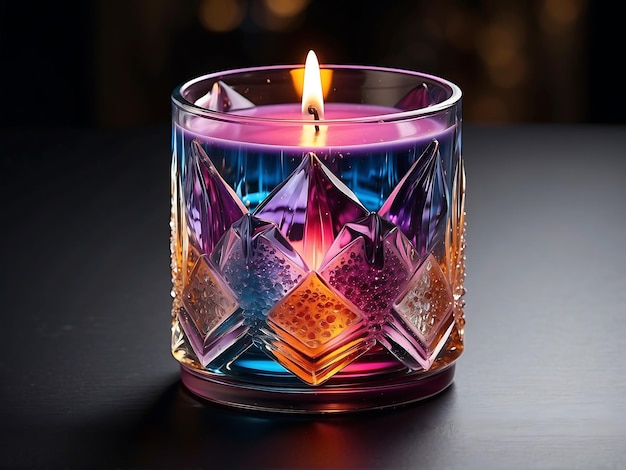 Crystal Chroma Unveiling Mesmerizing Hues in Artisanal Candlelight