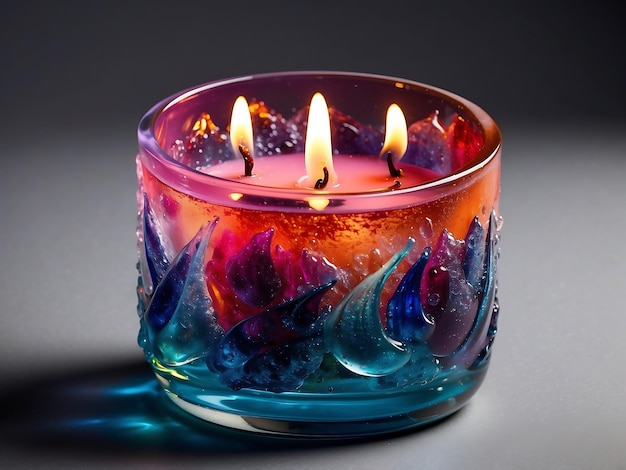 Crystal Chroma Unveiling Mesmerizing Hues in Artisanal Candlelight