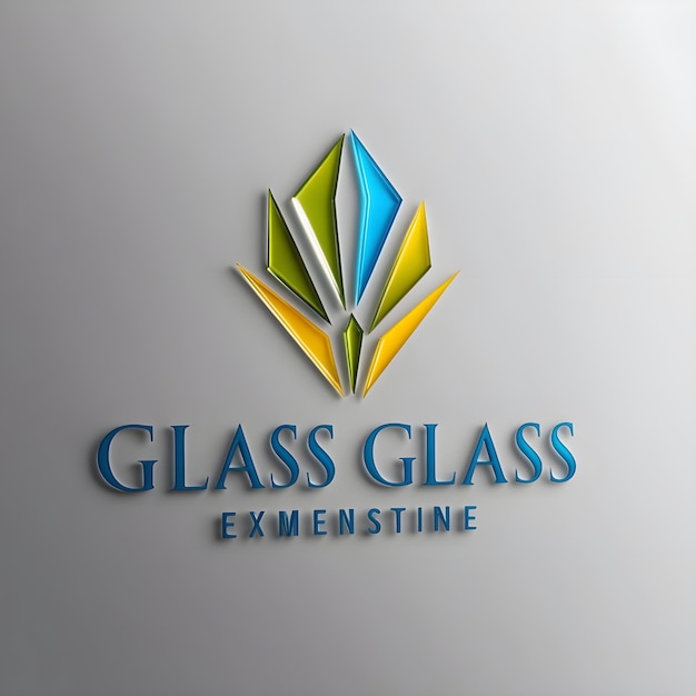 Crystal Clear Glass Logo Designs