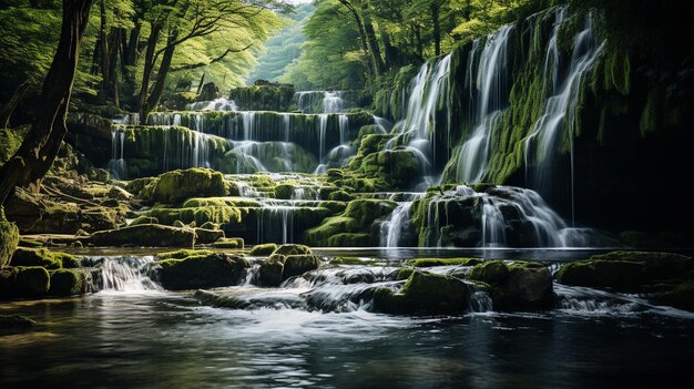 Crystal Clear Water in a Secluded Forest