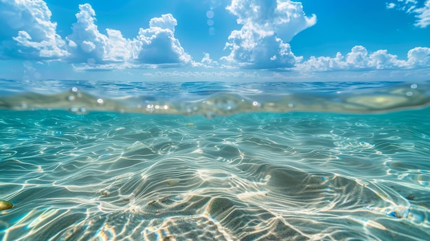 Crystal Clear Waters Merge and Divide Along the Coastal Landscape