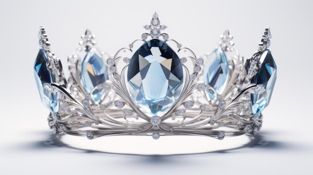 Crystal Crown Artistic on a white background