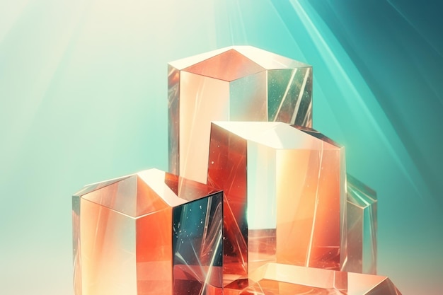 Crystal Cubism Background