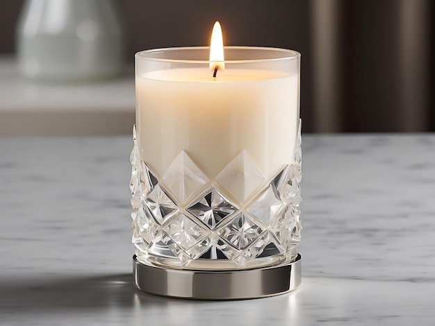 Crystal Glow Illuminating Elegance in Modern Candlelight