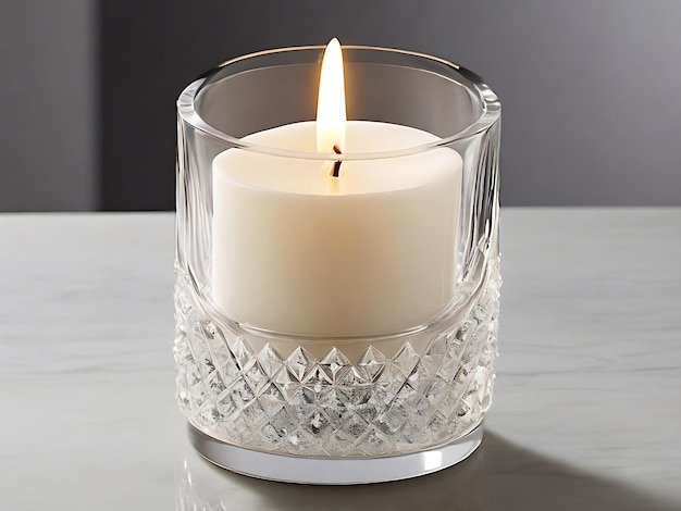 Crystal Glow Illuminating Elegance in Modern Candlelight