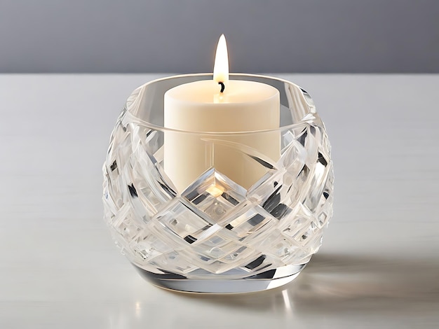 Crystal Glow Illuminating Elegance in Modern Candlelight