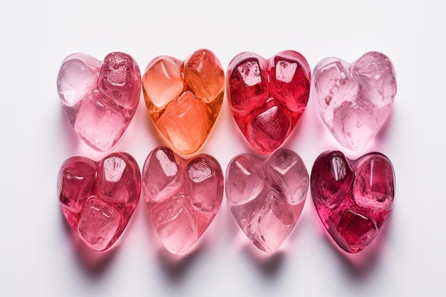 crystal heart gemstone background