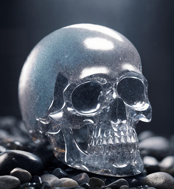 Crystal skull ai generated image