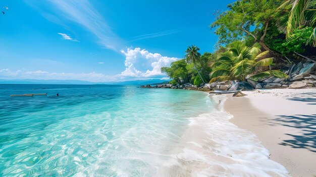 CrystalClear Waters Meet Powdery Sands in a Serene Tropical Paradise