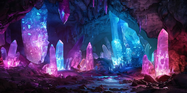 Crystalline Cavern A Vast Radiant Underground Sanctuary