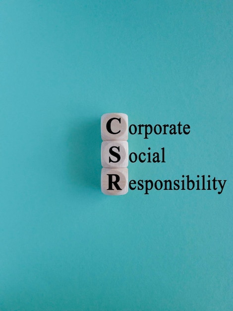 CSR Business and Corporate Concept Corporate Social Responsibility and Giving Back to Community