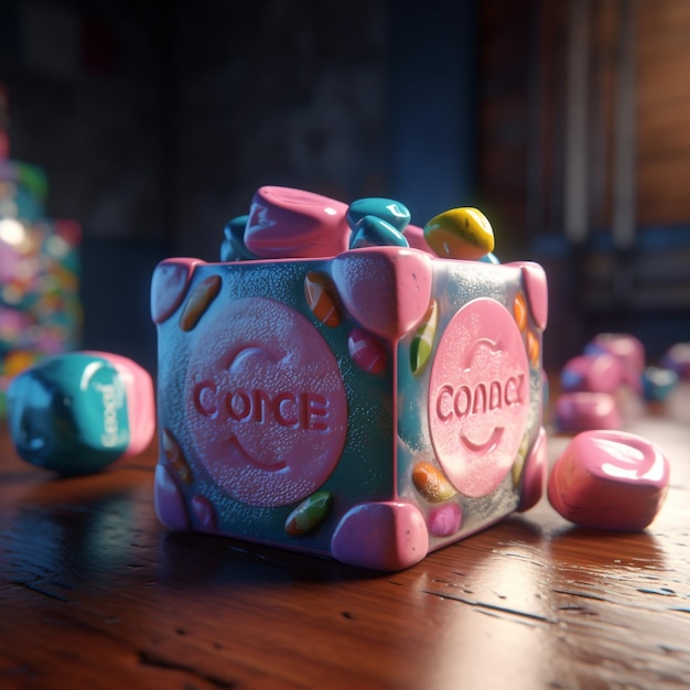 cube of candy 8k render octane high definition