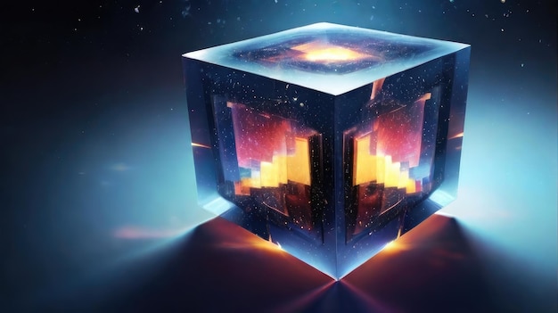 a cube with the word cubes on it