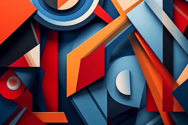 A cubism style of abstract modern style