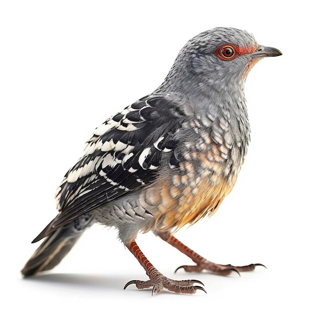 Cuckoo isolated on white background Generative AI