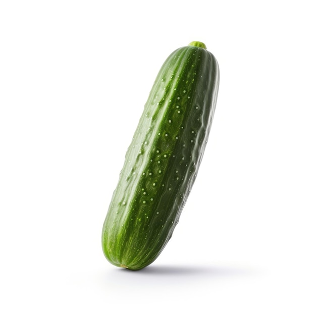 Cucumber isolated on white background generative AI