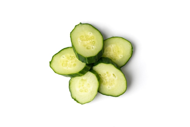 Cucumber isolated on white.