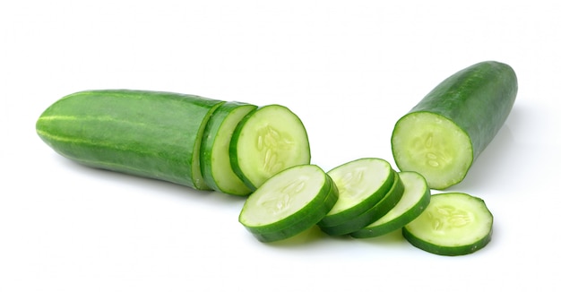 Cucumber isolated on white