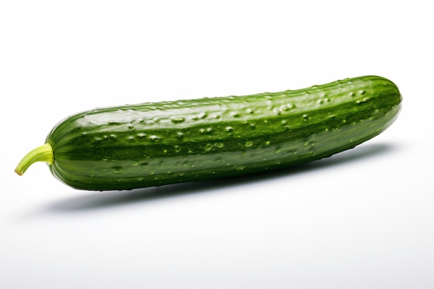 a cucumber with water droplets on it