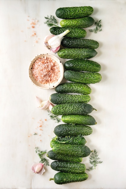 Cucumbers ready for pickled