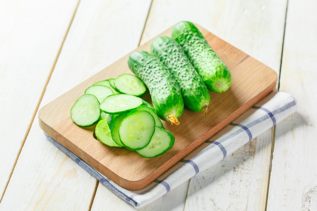  cucumbers on wood