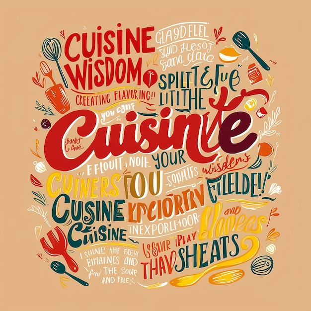 Cuisine short phrases and quote