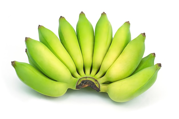 Cultivate banana on isolate white background