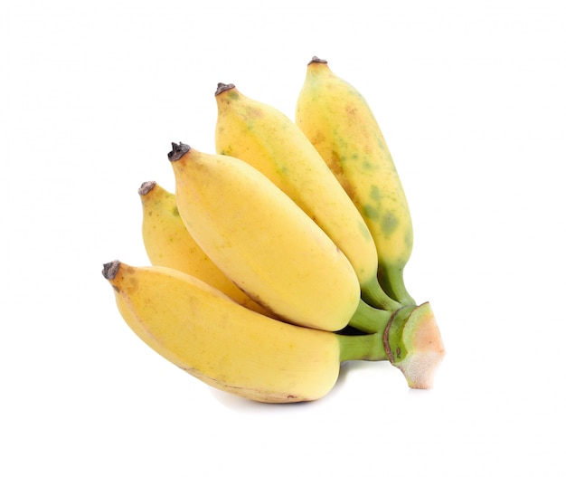 Cultivated banana isolated on white background