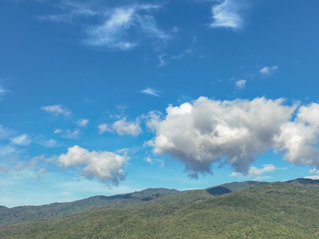 Cumulus cloud over Doi Suthep Mountain in Chiang Mai ThailandxA