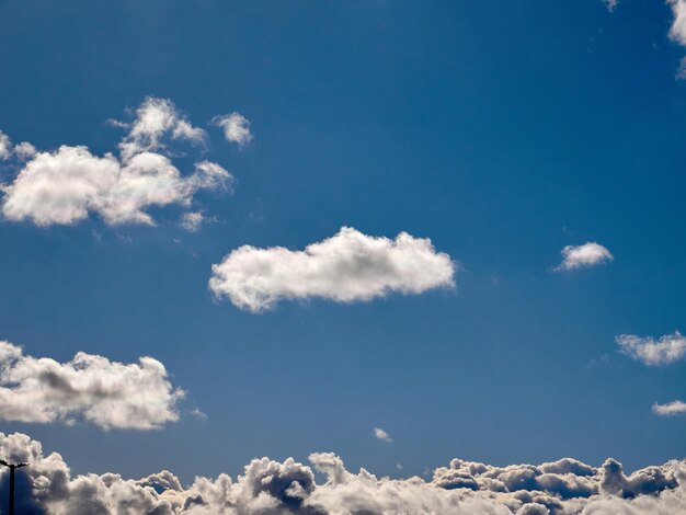 Cumulus clouds in the sky Fluffy cloud shapes