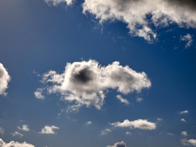 Cumulus clouds in the sky Fluffy cloud shapes