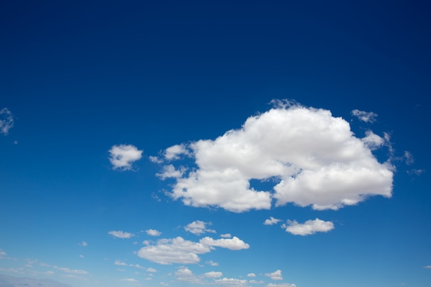 cumulus perfect sky with deep blue background 