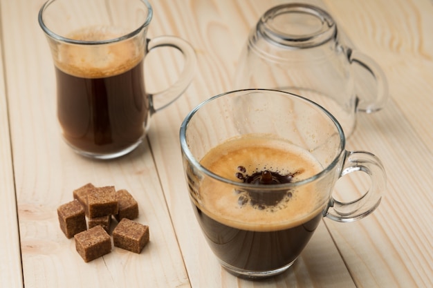 cup of coffee on table