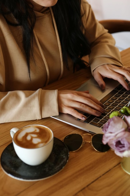 A cup of coffee on the table