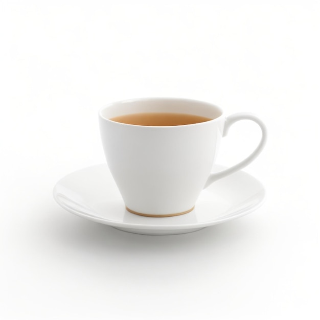 Cup of coffee on a white background 3d rendering