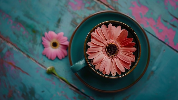 Photo a cup of coffee with the words coffee on the table