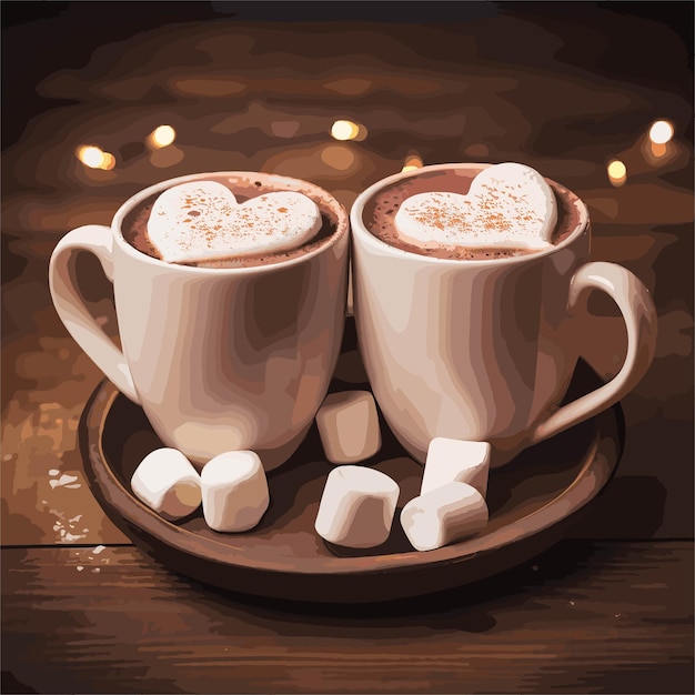 cup of hot chocolate with marshmallows