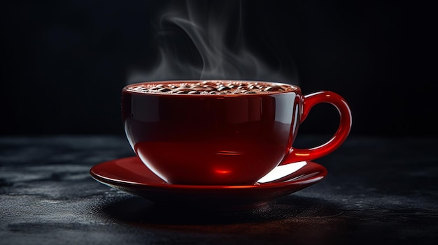 A cup of red tea withgenerative ai