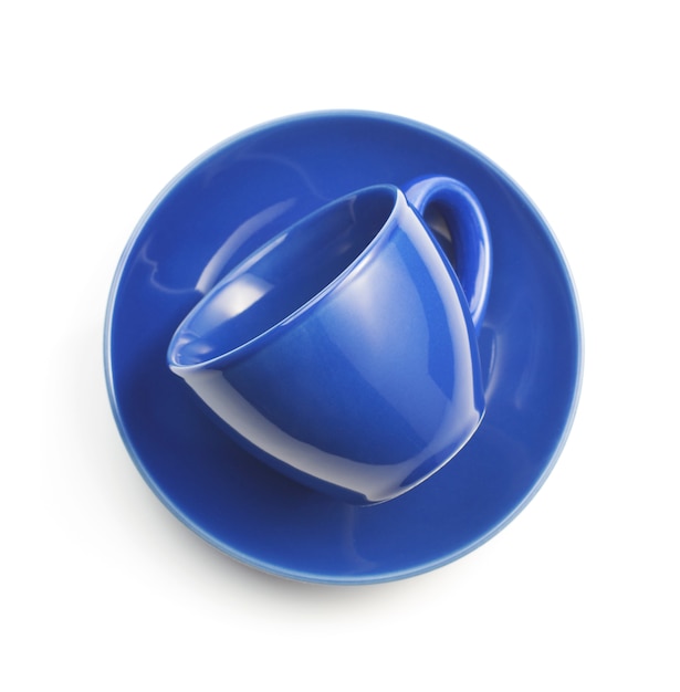 Cup and saucer isolated 