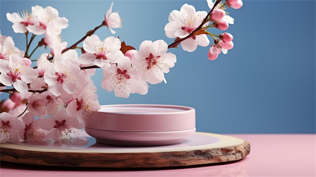 A cup and saucer with a pink bowl on it