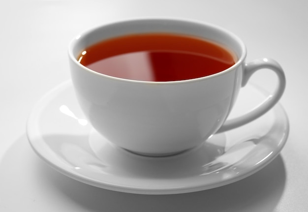 Cup of tea isolated on white background