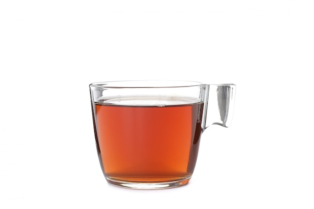 Cup of tea isolated on white