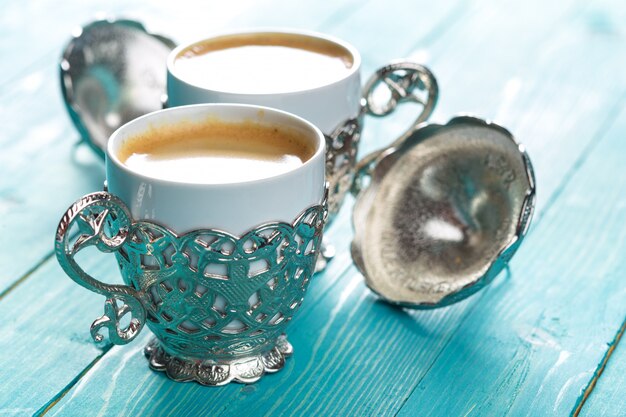 cup of turkish coffee on the table