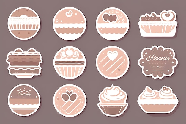 cupcake clipart stickers